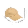 thumbnail image 6 of bestolf Baseball Hat Adjustable Size Sun Protection Sports Fitness Hat with Extended Curved Brim All Seasons Wear (Khaki ), 6 of 8