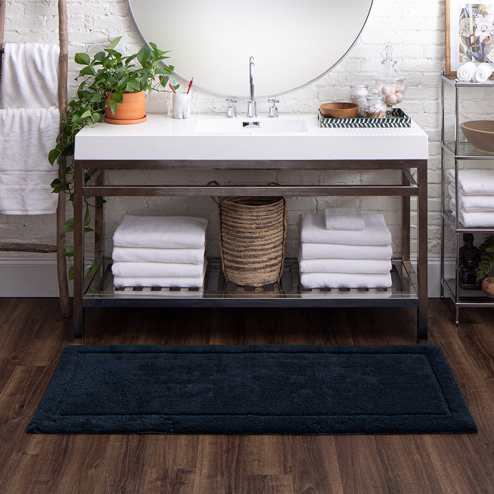 Mohawk Home Regency Plush Stain/Fade Resistant Non-Slip Machine Washable Bath Mat, Twilight, 2' x 5'