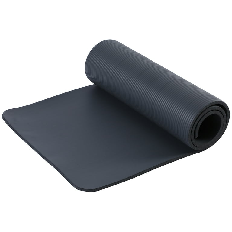 Classic Yoga Mat 24in All Purpose High Density Non-Slip Exercise Mats for Workout  Pilates Gym Fitness Home Office,1.5 mm Thick 