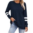 thumbnail image 2 of Miqool Shirts for Women Crew Neck Long Sleeve Pullover Casual Basic Tees Trendy Athletic Sports Tops, 2 of 8
