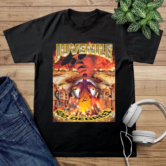 Reprint Rare Juvenile 400 Degreez, Juvenile Shirt, Juvenile Cotton Black T-Shirt