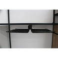 thumbnail image 3 of TUHOME Pull Out Trousers Rack 18 Arms Black Clothes Organizer stainless steel, 3 of 7