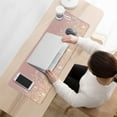 thumbnail image 3 of Stay Positive and Productive: Large Pink Desk Mat,31.5x11.8 inches Mousepad with Ergonomic Desk Pad for Your Home Office Computer, 3 of 7