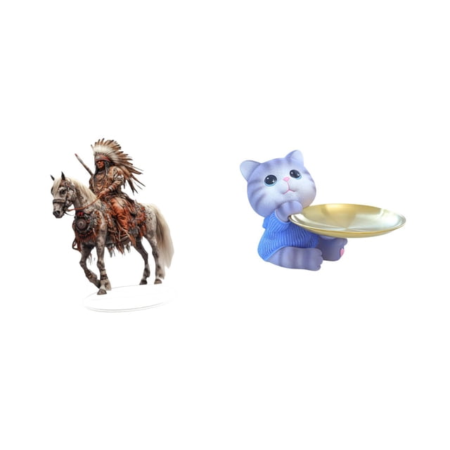 Letrero de escritorio Home Knight, adorno acrílico de caballero, figura de oso, bandeja de gato, estatua de resina, llavero, decoración multiusos, apt