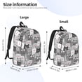 thumbnail image 5 of Geaub cats group durable canvas backpack: stylish, lightweight, and spacious with adjustable straps, 5 of 7