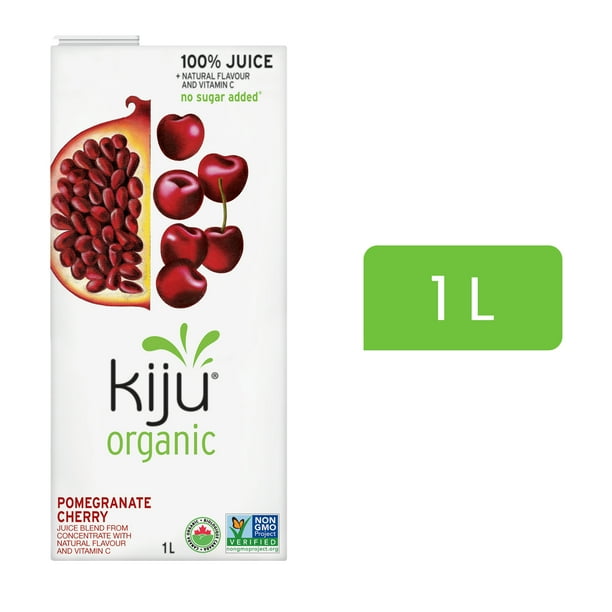 Kiju Organic Pomegranate Cherry Fruit Juice Blend, 1 L Walmart.ca