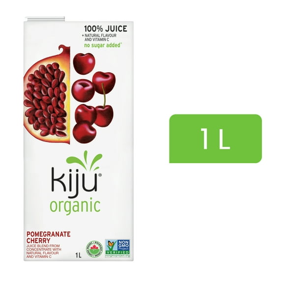 Mélange de jus de fruits grenade et cerise biologique Kiju 1 L
