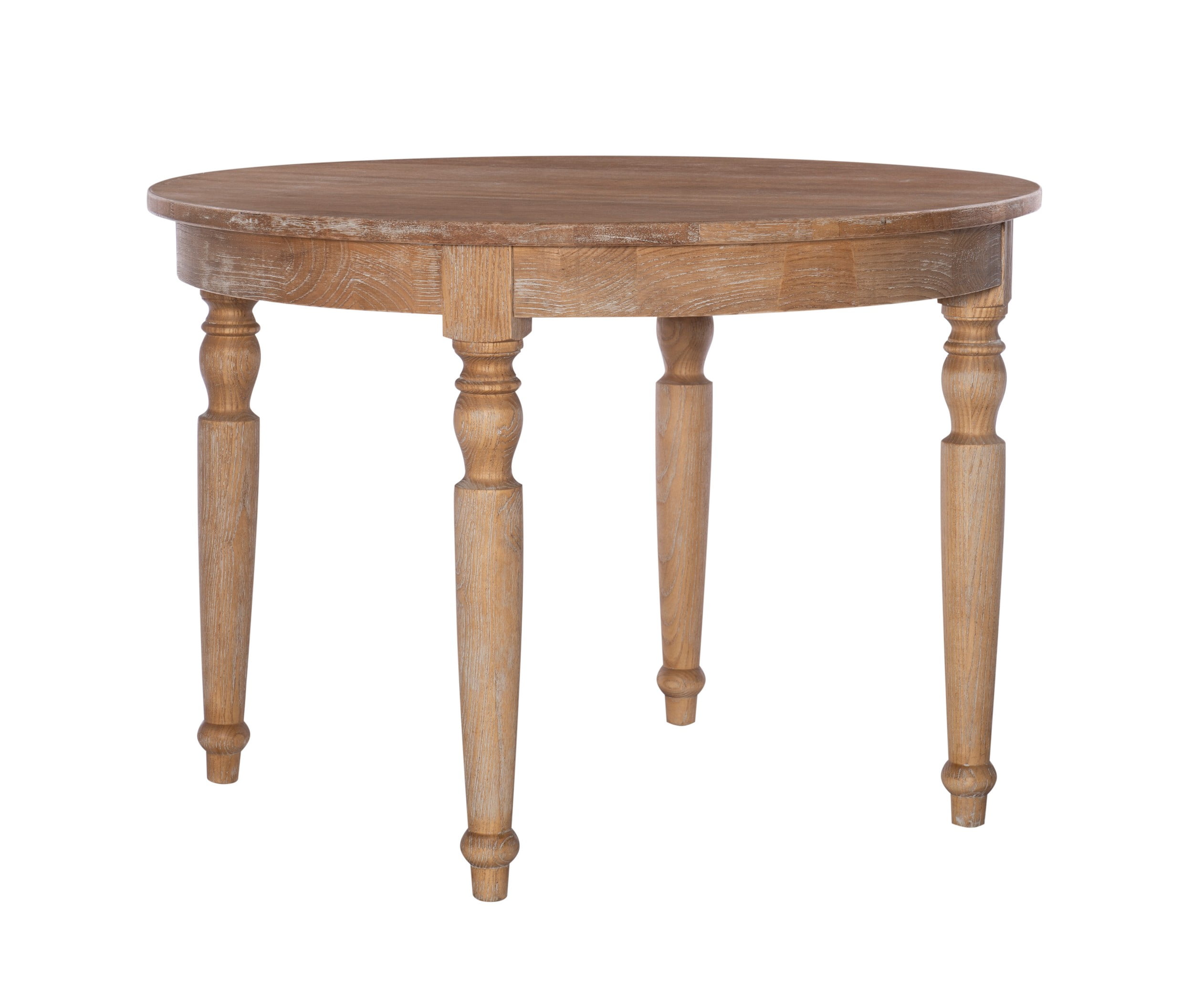 Linon Belfort Round Table Light Natural Brown 30 inches Tall