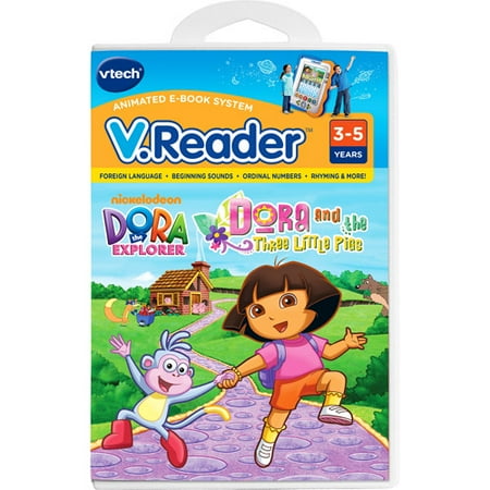 Vtech V.Reader Animated E-Book Reader - Dora