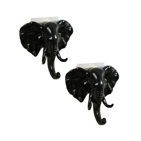 

Xubond Hanging Hook Elephant Head Self Adhesive Wall Door Hook Hanger Bag Keys Sticky Holder BK Hooks