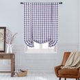 thumbnail image 5 of Buffalo Grey Plaid Modern Window Curtain Panel : 42" x 63" Tie Up Shade - Single, 5 of 6
