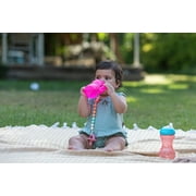 Nuby No-Spill Grip N Sip Pink Soft Spout Sippy Cup, 8 fl oz