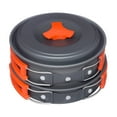 thumbnail image 2 of Camping Cookware Set under $5! kkbbma Camping Cookware Set for Outdoor, Non-Stick Aluminum Pot and Pan Kit, Portable Cooking Utensils for Hiking and Picnic, 2 of 9