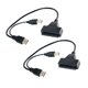 thumbnail image 1 of Cable de datos HDD de 2 piezas, convertidor de disco duro, cables USB, disco de 2,5 pulgadas, adaptador externo fácil de usar, 1 of 6