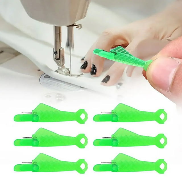Vaidha Automatic Sewing Needle Threader | Self-Threading Tool for Hand & Machine Needles | 20-Piece Set with Colorful Plastic Loop Threaders | Small Eye Needle Helper