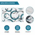 thumbnail image 6 of Turquoise Grey Placemats Set of 12, Geometric Circle Modern Abstract Simple Art Placemats for Dining Table, Place Mats for Kitchen Tabletop, Waterproof Wipeable Dining Table Mats Set, 6 of 9