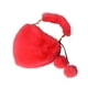 thumbnail image 1 of Bolso de mano de piel sintética con asa superior, suave, informal, con forma de corazón, para mujer Rosa rojo, 1 of 5