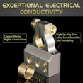 thumbnail image 2 of Heavy Duty Car Battery Connectors, Battery Terminal Connectors, 2025 Battery Terminals, 0/2/4/6/8/10 AWG, Top Post Multiple Battery (2PCS, Silver), 2 of 7