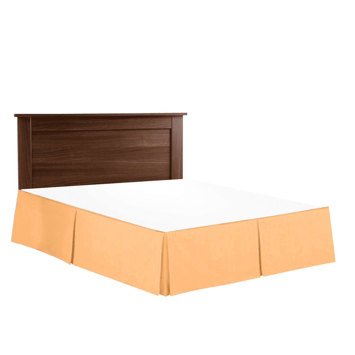Luxury Dust Ruffle Double Brushed Microfiber Pleated Bed Skirt 14" Tailored Drop