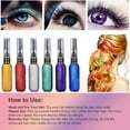 thumbnail image 3 of 6Pcs Temporary Hair Chalk Dye Touchup Mascara Temporary Hair Chalk  Washable Color Chalk, 3 of 8