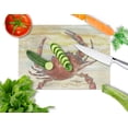 thumbnail image 2 of Cooked Crab Yellow Sky Glass Cutting Board Large, 2 of 2