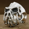 thumbnail image 4 of 925 Sterling Silver Devil Alien Skull Tiger Tooth Ring Biker Punk Jewelry 8V004 US Size 11.5, 4 of 11