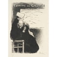 thumbnail image 3 of Théophile Alexandre Steinlen 11x14 Black Modern Framed Museum Art Print Titled - Chagrin Woman (1894), 3 of 5