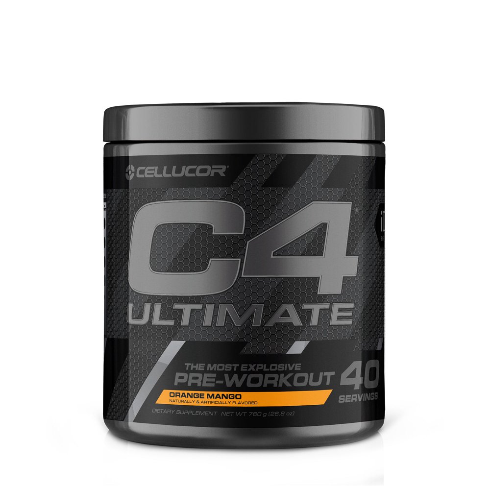 C4 Ultimate Pre Workout Powder, Orange Mango, 40 Servings