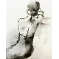 thumbnail image 2 of Boho Hue Studio 26x32 Black Ornate Wood Framed with Double Matting Museum Art Print Titled - Waiting Close-Up, 2 of 4