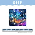 thumbnail image 2 of 10 Inch Wall Clock Battery Operated Square Clock for Office, Kitchen, Outdoor, Living Room,Lights Through The Trees Simple, 2 of 4