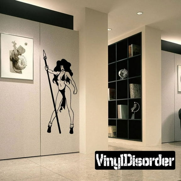 Amazon with Spear Decal - 36 Inches