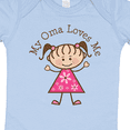 thumbnail image 4 of Inktastic My Oma Loves Me Granddaughter Girls Baby Bodysuit, 4 of 5
