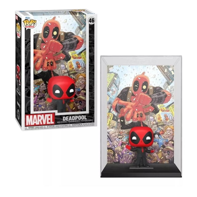 Funko Pop Comic Cover Deadpool 2015 In Black Suit 46