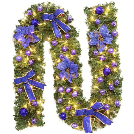 

Thhvdrg Clearance Christmas Stairs Decoration Rattan Flowers Rattan Christmas Tree Festival Decorations Door Decoration Wreath