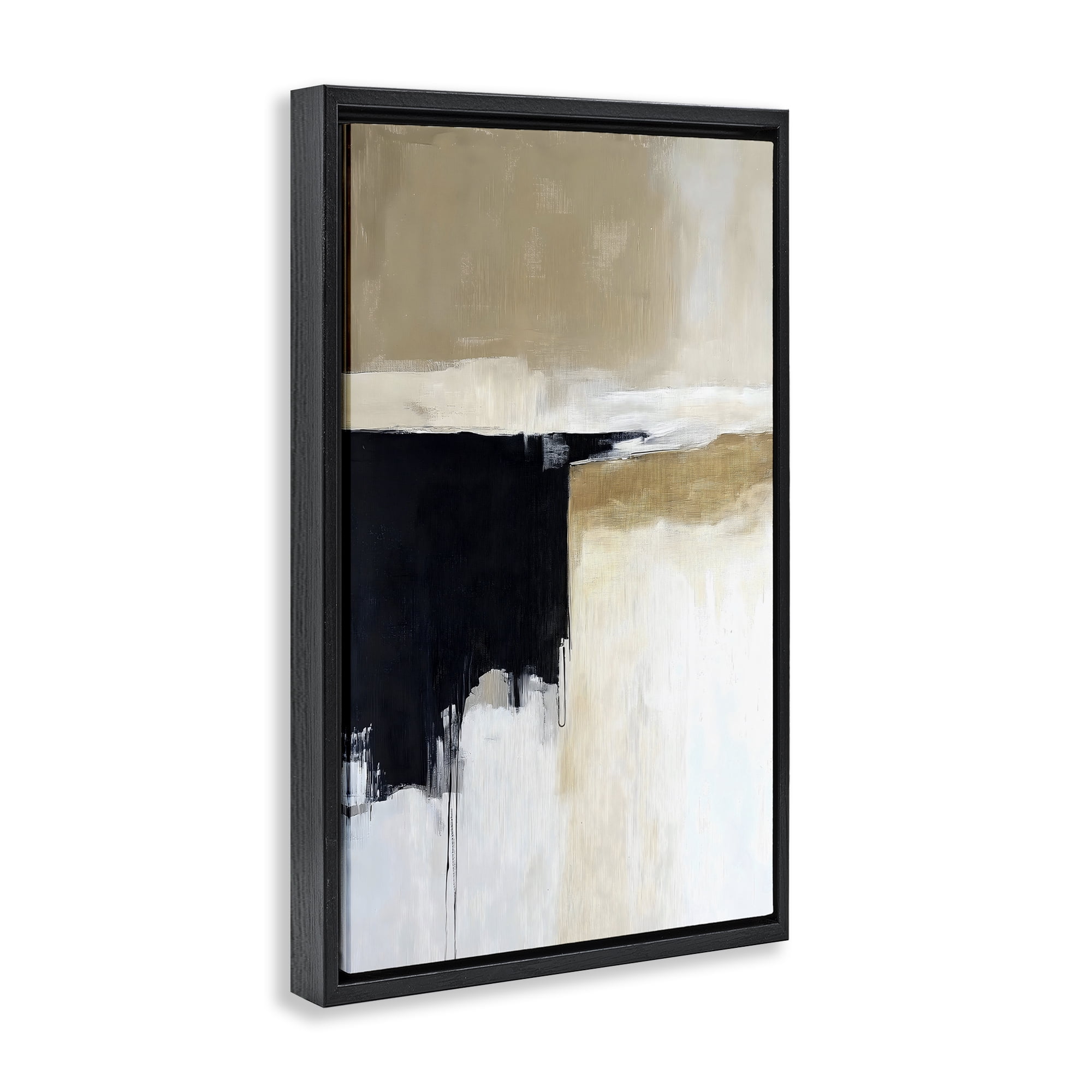 Stupell Industries Desert Shades Muted Neutrals Black Framed Floater Canvas Wall Art, design by Gina Kelly