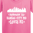 thumbnail image 4 of Inktastic Kansas City Missouri Loves Me Skyline Youth T-Shirt, 4 of 5