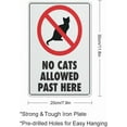 thumbnail image 2 of No Cats Allowed Past Here Sign Safe Sign, Signs Outdoor, 12 X 8 In, Sign For Home, Business, Driveway Alert, 2 of 6