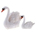 thumbnail image 4 of Juego de 2 Figuras de Decoración de Cisne Sunnimix Estatua de escultura de cisne, 4 of 8