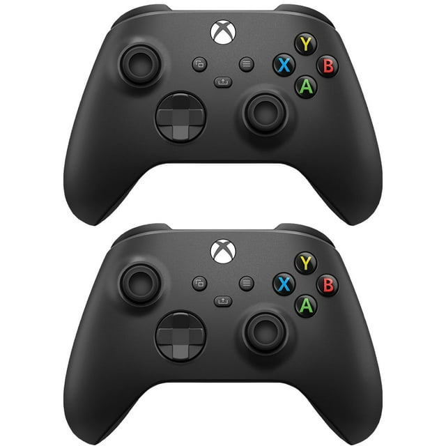 Controlador inalámbrico Microsoft Xbox Core, paquete de 2 unidades, negro carbón