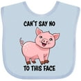 thumbnail image 3 of Inktastic Cant Say No to This Face- Cute Pig Boys or Girls Baby Bib, 3 of 4