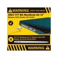 thumbnail image 3 of Compatible with MacBook Air 13.6 inch Case 2022 Model A2681 M2 Chip with Liquid Retina Display Touch ID, Protective Laptop Cover with Keyboard Cover Skin, 3 of 7