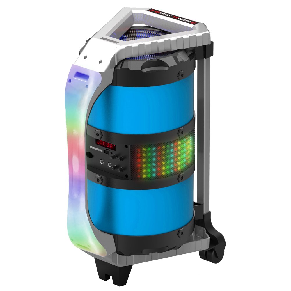 QFX PBX11 Dual 8" Portable Bluetooth Party Speaker with LED Light