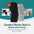 thumbnail image 6 of BraceAbility Knee Compression Sleeve with Lightweight Knit Support for Joint Pain and Arthritis, XL/2XL, Gray, 6 of 10