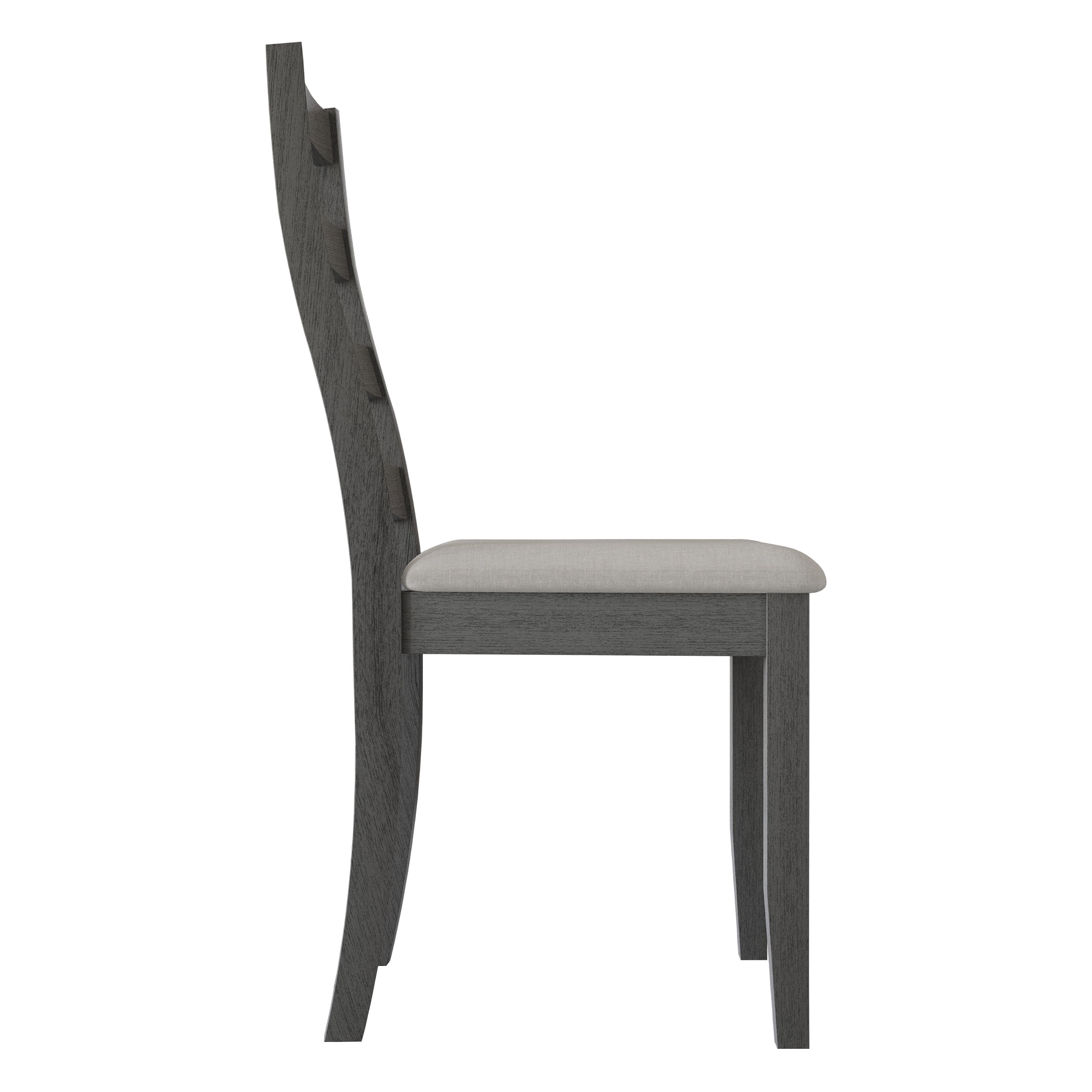 Castle Place Simple Timeless Wooden Dining Chair, Set of 2, Grey