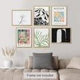 thumbnail image 3 of PixonSign Adhesive Canvas Print Wall Art Set - Henri Matisse Colorful Plant & Humanities Pattern - Set of 6 Modern Abstract Geometric Poster Cultural Art Wall Décor - 11"x14"x6, 3 of 5