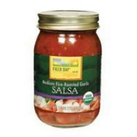 Field Day Organic Medium Fire-Roasted Garlic Salsa, 16 oz