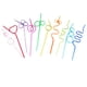 thumbnail image 2 of 10 PCS Crazy Loop Straws Reusable Party Favors Drinking Suckers Colorful Twisted Straws for Kids Carnival Bar Restaurant, 2 of 4