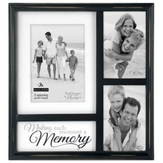 Malden International Designs Memory Mat Collage Picture Frame 3 Malden International Designs Memory Mat Collage Picture Frame 3 Option 2 4x6 1 5x7 7x9 Black Com
