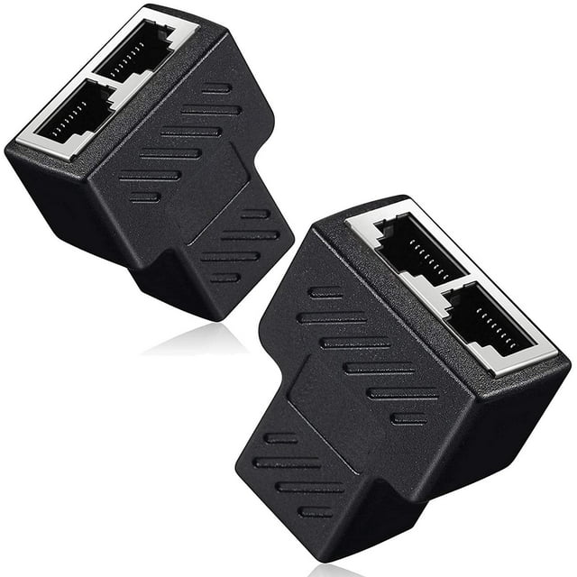 Distributeur Ethernet Coupleur 1 à 2 Femelle à Femelle Connecteur RJ45 Utilisé dans Cat7 Cat6 Cat5e Cat5 LAN