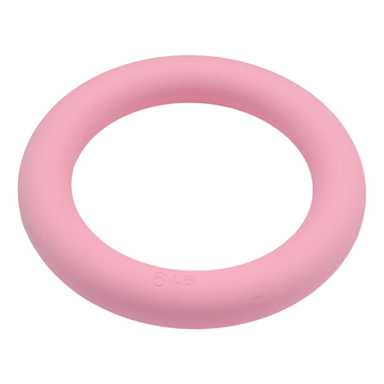 DimyFew Power Ring 8lbs 2 in 1 Kettlebell Dumbbell Portable Weighted Circle for Pilates pink